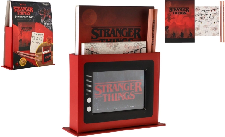 Stranger Things Writing Set with Stand and Notebooks