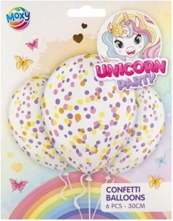Konfeti baloni 30 cm, 6 kom