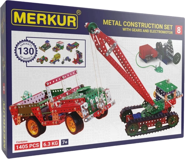 Merkur M8 velika metalna građevinska igračka, 1414 dijelova