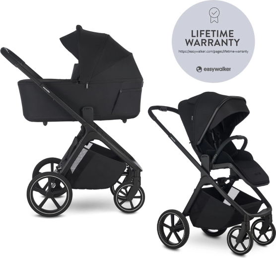 Easywalker kombinirana kolica Zoey Go Pure Black