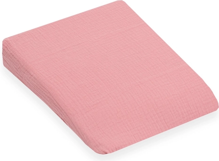 Mušelinasta navlaka za dječji jastuk – klin New Baby Standard 30 × 37 cm, ružičasta
