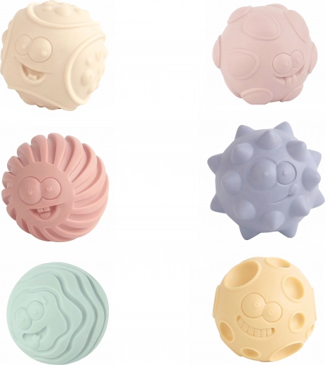 Set teksturiranih loptica 3 kom 6 cm