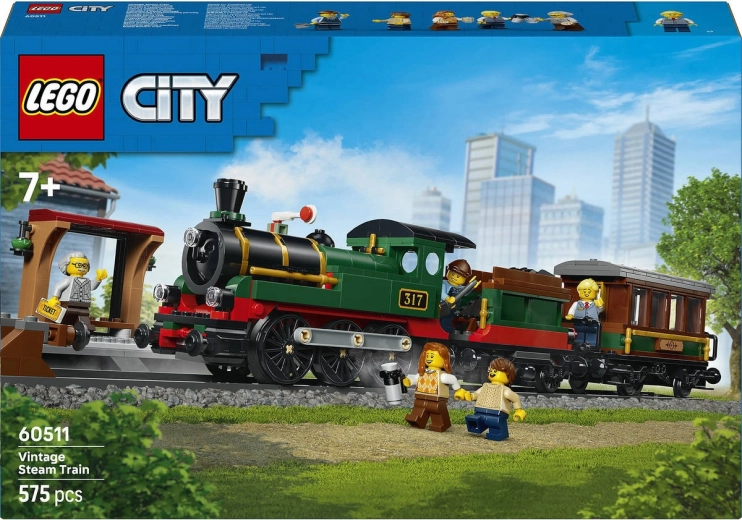LEGO City Retro Steam Locomotive Train