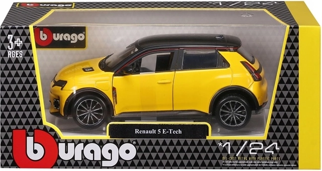 Bburago Renault 5 E-Tech electric žuti 1:24