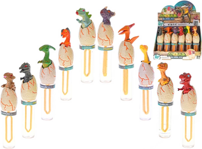 Dinosaur bubble wand in an egg 16.5 cm - 1 piece