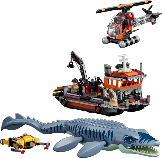 Mosasaurus with movable parts