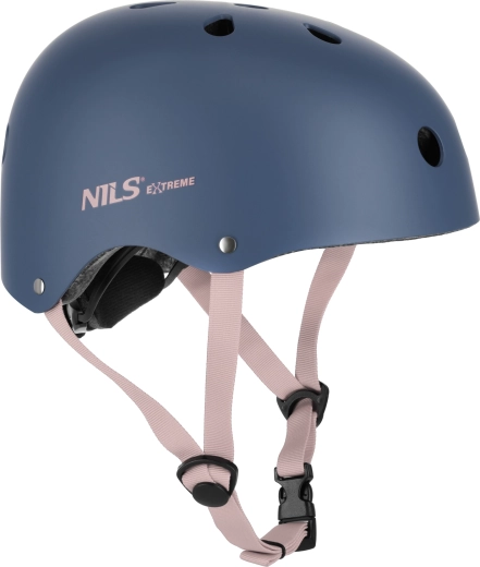 Kaciga NILS Extreme za rolanje i biciklizam – plava – XS (48–52 cm)