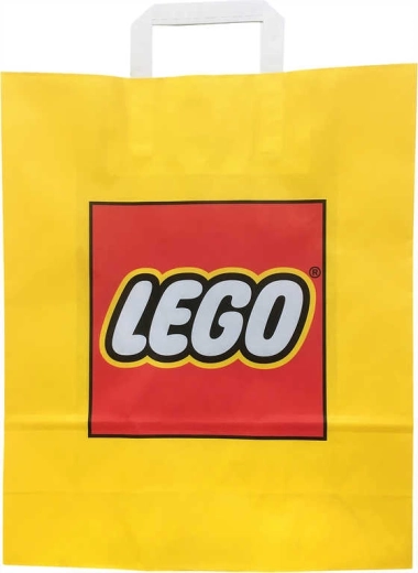 Lego promotional paper gift bag yellow 34 × 35 cm - 1 piece