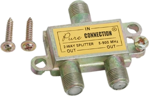 F splitter 1 input–2 outputs