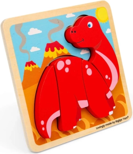 Bigjigs toys drvene umetaljke – puzzle diplodok