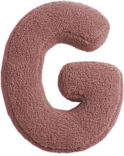 Mealini plush letter G in pink - 1 piece