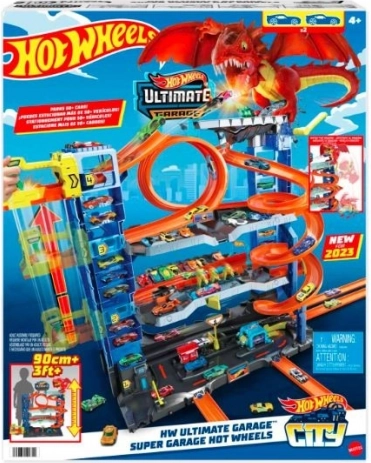 Mega Garaža s Drakom napad Hot Wheels City