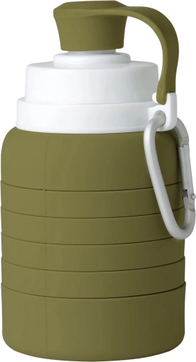 Mininor foldable silicone bottle moss green