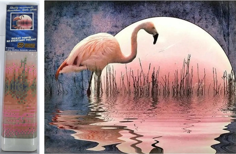 Norimpex dijamantno slikanje Flamingo 30x40 cm