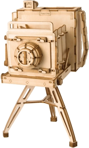 RoboTime 3D drvena slagalica povijesnog fotoaparata