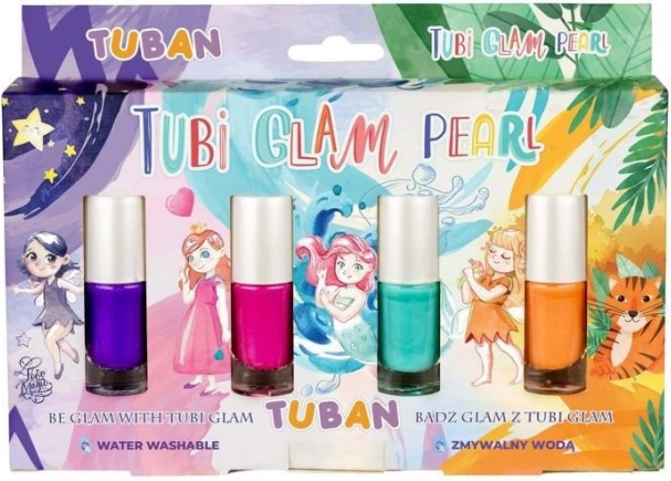 Lak za nokte Tubi Glam set 4 kom - biserni