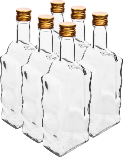 Staklena boca MONASTER 500 ml s navojnim čepom, set 6 kom