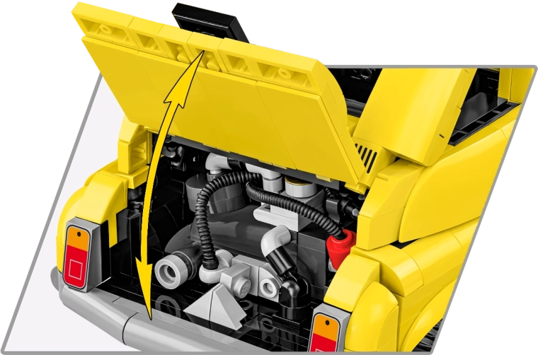 Opening parts and access to the engine
