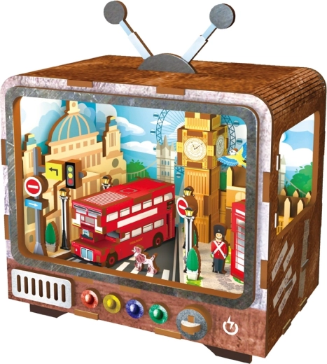 2Kids Toys 3D drvena slagalica retro TV London