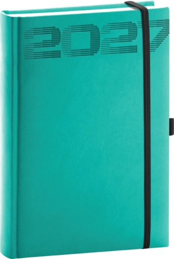 Notique dnevni planer Aprint Top 2027 tirkizni 15 × 21 cm
