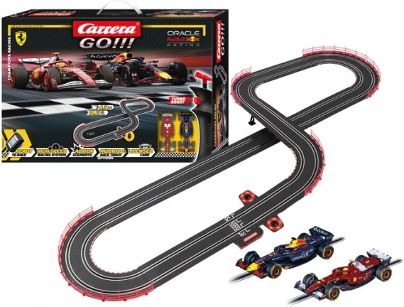Autostaza Carrera GO Champion’s Racing s F1 FERRARI i RED BULL, 4,3 m