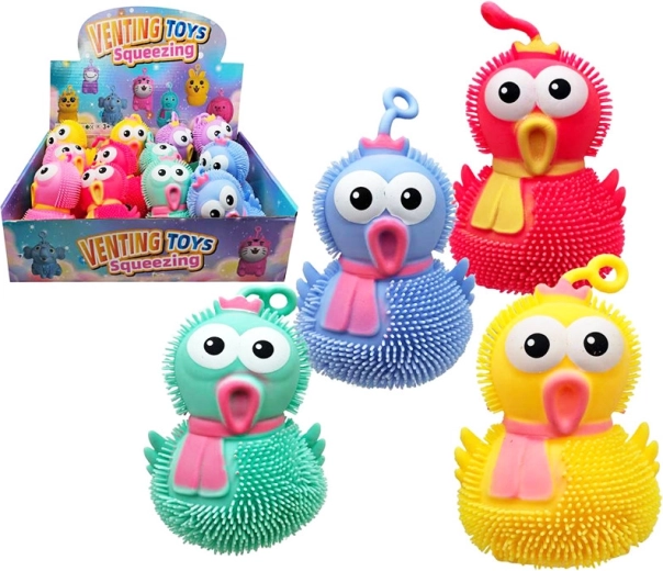 Stiskljivo piliće s lampicom 10 cm