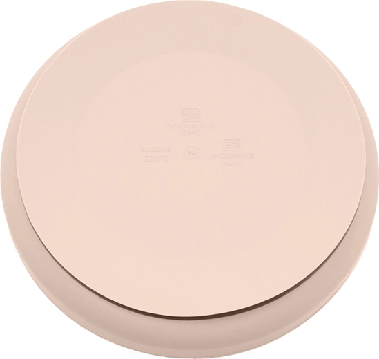 Silicone plate with suction cup