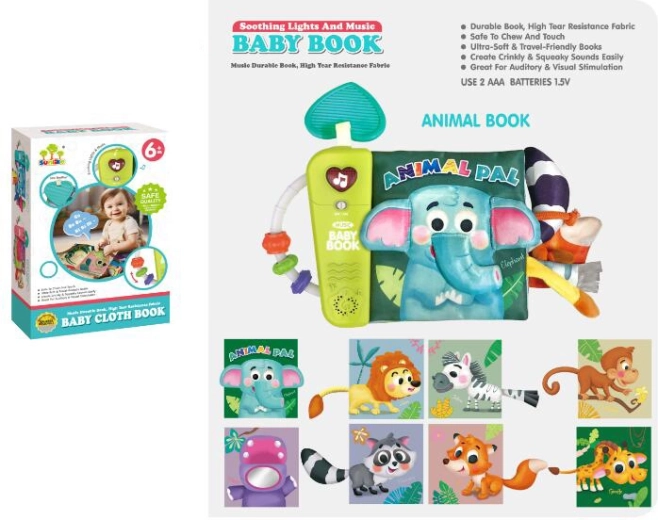 Interactive Educational Jungle Book for Babies