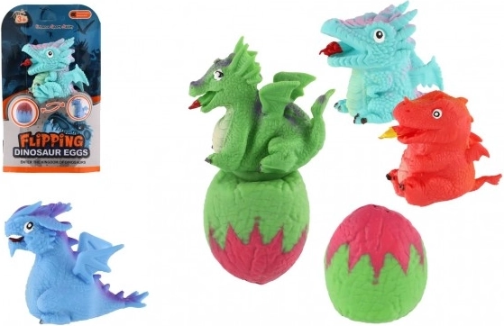 Preklopni dinosaur s jajetom 15 cm