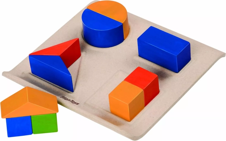 PlanToys Fraction Shape Puzzle