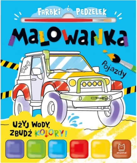 Vodene bojanke s bojama i kistom – Vozila