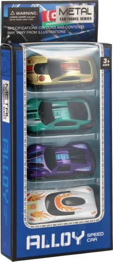 4 different racing cars in the pack