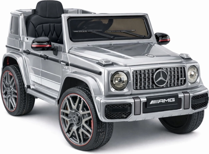 MERCEDES-AMG G 63 Electric Ride-On Car, Silver Lacquered