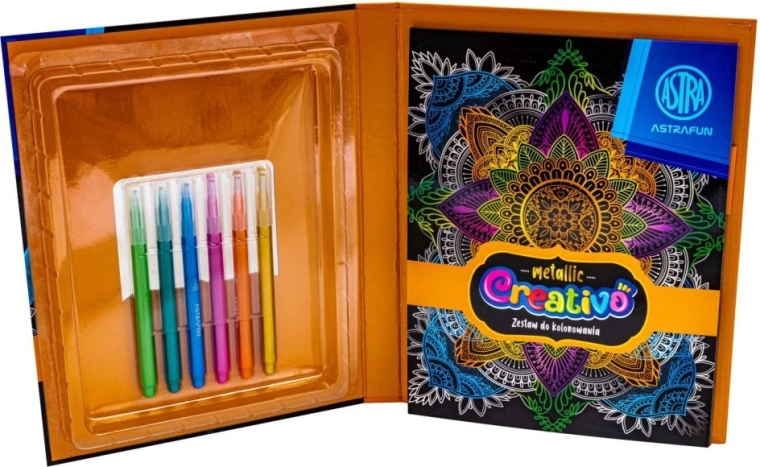 Set za bojanje s metalik bojama ASTRA CREATIVO