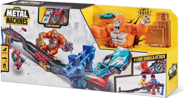 Zabavna staza Metal Machines 4 staze napad Gorile