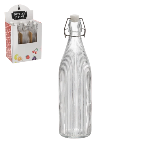 Staklena boca 950 ml s mehaničkim zatvaračem