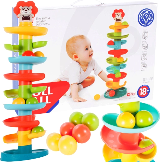 Zabavna toboganska staza s lopticama 60 cm