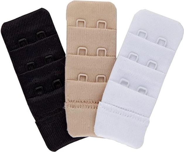 Two-row polyester bra extender 5 × 3.2 cm