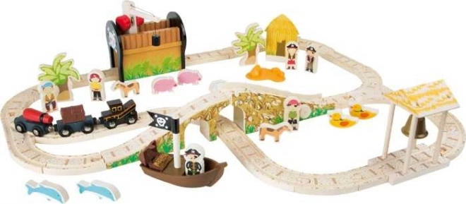 Drvena piratska željeznička pruga small foot