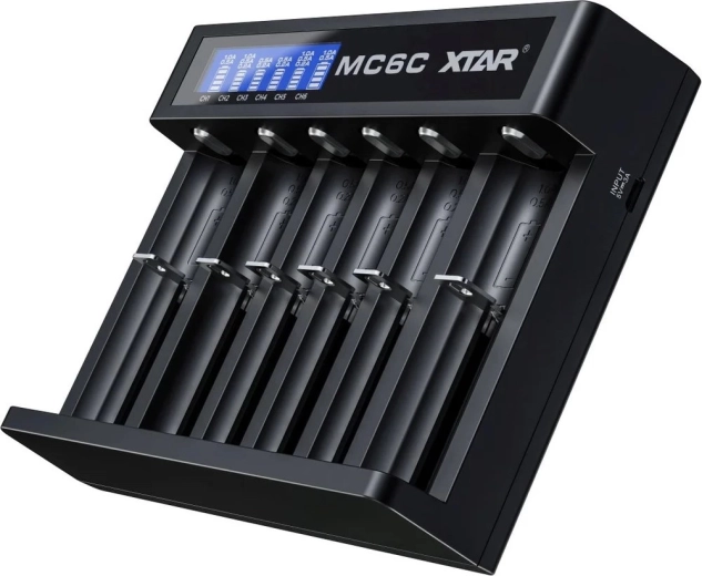 Li‑ion 18650 Battery Charger XTAR MC6C
