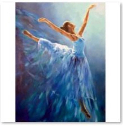 Dijamantna mozaika (diamond painting) balerina 30 × 40 cm