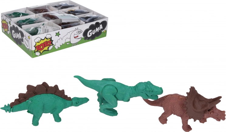 Brisalica u obliku dinosaura – šarene gumice u obliku dinosaura