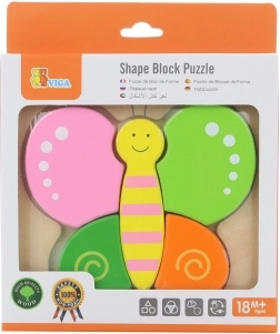 Drveni mini puzzle leptirić za djecu od Viga