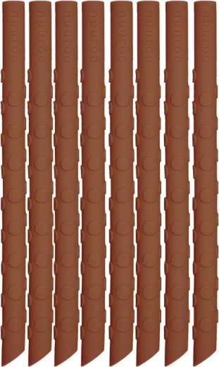 NUUROO Ada silicone straws caramel café (8 pcs)