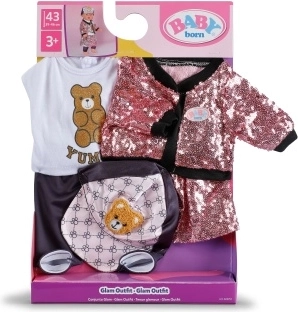 BABY born sjajni set odjeće za lutku 43 cm