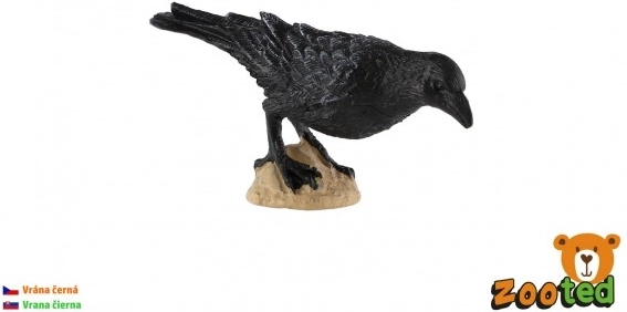 Plastična figurica crne vrane 11 cm