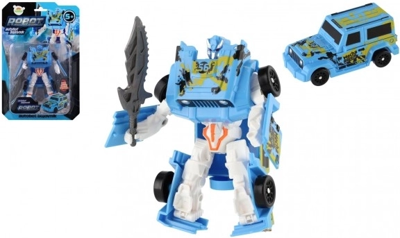 Transformirajući auto u robota 14 cm – plavo