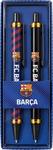 Set metalnih kemijskih olovaka FC Barcelona, plava i crna - 2 kom.