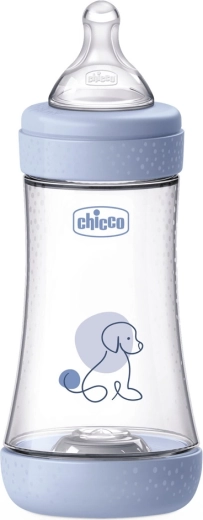 Chicco antikolik bočica za dojenčad Perfect5 240 ml sa sisačem Physio, srednji protok 2m+
