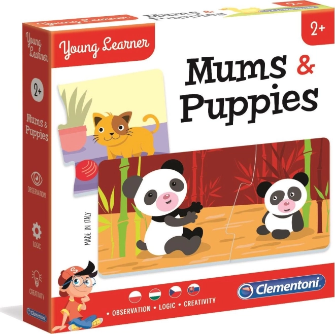 Clementoni Young Learner: mame i mladunci – puzzle 12×2 dijela